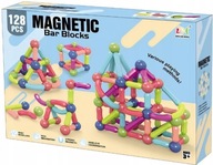 MAGNETICKÉ STAVEBNÉ BLOKY PUZZZLE VEĽKÁ SADA XXL 128 PRVKOV MAGNETICKÉ STAVEBNÉ BLOKY PUZZZLE VEĽKÁ SADA XXL 128 PRVKOV
