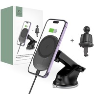 DRŽIAK DO AUTA Qi INDUKČNÁ NABÍJAČKA PRE MAGSAFE DO KOKPITU + NA MRIEŽKU DRŽIAK DO AUTA Qi INDUKČNÁ NABÍJAČKA PRE MAGSAFE DO KOKPITU + NA MRIEŽKU