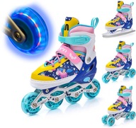 4v1 LED inline korčule nastaviteľné korčule METEOR 30-33 4v1 LED inline korčule nastaviteľné korčule METEOR 30-33