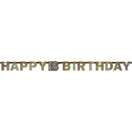 Banner s nápisom "18" Slávnostné strieborné a Banner s nápisom "18" Slávnostné strieborné a