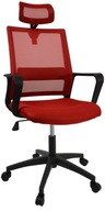 Kreslo RODOS, vetraná červená kancelárska stolička