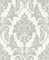 Klasická glamour ornamentová tapeta, sivošedá s trblietkami, 3D trblietky Klasická glamour ornamentová tapeta, sivošedá s trblietkami, 3D trblietky