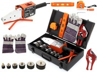 ZVÁRAČKA POTRUBÍ 2900W 230V PVC PP MATICE sada ZVÁRAČKA POTRUBÍ 2900W 230V PVC PP MATICE sada