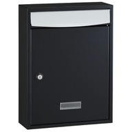 Čierna poštová schránka Domino 340x260x85mm