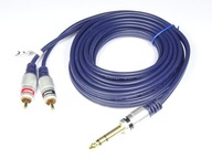Kábel JACK 6.3 stereo zástrčka - 2 x RCA zástrčka MK82 Vitalco 5m Kábel JACK 6.3 stereo zástrčka - 2 x RCA zástrčka MK82 Vitalco 5m