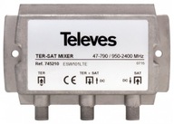 Kombinovaný TV crossover DVB-T2 a SAT Televes 745210