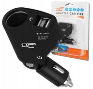 ADAPTÉR NA ROZDELENIE AUTOZAPAĽOVAČA 2xUSB ADAPTÉR NA ROZDELENIE AUTOZAPAĽOVAČA 2xUSB