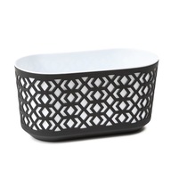 KVETINÁČEK 40cm AZTEK Lamela Čierno/Biela KVETINÁČEK 40cm AZTEK Lamela Čierno/Biela