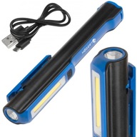 Dielenská kontrolná baterka Nabíjateľná USB 3W LED 1200 mAh Dielenská kontrolná baterka Nabíjateľná USB 3W LED 1200 mAh