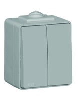 EFAPEL DVOJITÝ SPÍNAČ N/T IP65 ŠEDÝ 48061 KCZ EFAPEL DVOJITÝ SPÍNAČ N/T IP65 ŠEDÝ 48061 KCZ