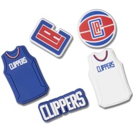 Špendlíky Crocs Jibbitz 5 Pack pre Crocs 10011801 NBA LOS ANGELES CLIPPERS Špendlíky Crocs Jibbitz 5 Pack pre Crocs 10011801 NBA LOS ANGELES CLIPPERS