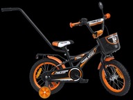 14 palcový bicykel PRIME BMX Sport BLACK/Orange Gloss