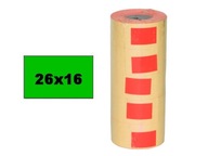 Zelené visačky Etiketovacia páska 26x16 100 ks