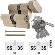 ALUBRASSOVÉ VLOŽKY 35/55 + G35/55 5KL SYSTÉM MOSADZ. ALUBRASSOVÉ VLOŽKY 35/55 + G35/55 5KL SYSTÉM MOSADZ.
