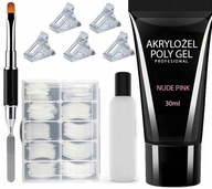 AKRYL GÉL SET AKRYLGÉL POLYGÉL STAVEBNÝ 30ml TIPY TVORÍ DUAL TEKUTINY KLIP AKRYL GÉL SET AKRYLGÉL POLYGÉL STAVEBNÝ 30ml TIPY TVORÍ DUAL TEKUTINY KLIP