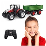 Traktor na diaľkové ovládanie s RC prívesom 42 cm Traktor na diaľkové ovládanie s RC prívesom 42 cm