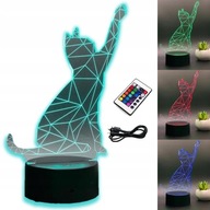 CAT 3D LED NOČNÁ LAMPA RGB FARBY + DIAĽKOVÉ OVLÁDANIE CAT 3D LED NOČNÁ LAMPA RGB FARBY + DIAĽKOVÉ OVLÁDANIE