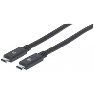 USB-C 3.2 Gen1 M/M kábel 2m 60W 3A 5Gbps čierny USB-C 3.2 Gen1 M/M kábel 2m 60W 3A 5Gbps čierny