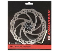 PROMAX BRZDOVÝ KOTÚČ NA BICYKEL STRIEBORNÝ 160mm