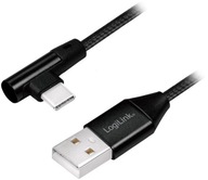 Kábel 0,3 m USB-USB-C Type-C S UHLOM 90 stupňov 30 cm pre powerbanku do auta Kábel 0,3 m USB-USB-C Type-C S UHLOM 90 stupňov 30 cm pre powerbanku do auta