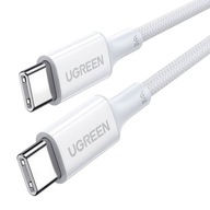 KÁBEL USB-C NA USB-C UGREEN 15268, 1,5 M 100 W BIELY KÁBEL USB-C NA USB-C UGREEN 15268, 1,5 M 100 W BIELY