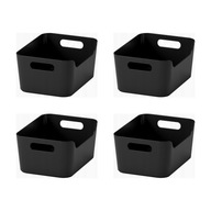 4 ks UPDATERA Nádoba - antracit 24x17 cm 4 ks UPDATERA Nádoba - antracit 24x17 cm