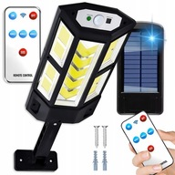 SOLÁRNE LED LAMPA SNÍMAČ SÚMRAK A POHYBU DIAĽKOVÝ