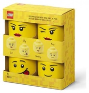 Sada kontajnerov Lego Mini Heads 4 ks 43330800