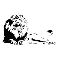 Samolepka na stenu s levom safari savana levmi Samolepka na stenu s levom safari savana levmi