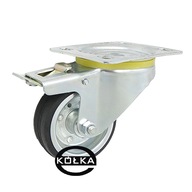 KOLESO otočné 80 mm s brzdou, nosnosť 60 kg/ks. KOLESO otočné 80 mm s brzdou, nosnosť 60 kg/ks.