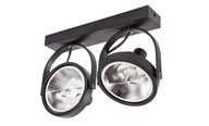 Nástenné svietidlo Stropné svietidlo 2xES111 GU10 LED Black Movable Double Nástenné svietidlo Stropné svietidlo 2xES111 GU10 LED Black Movable Double