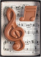 Čokoládový darček notový husľový kľúč