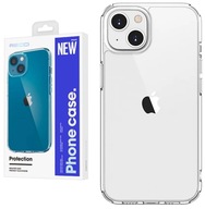 CLEAR CASE na iPhone 14 / 13 SILIKÓNOVÉ POUZDRO OCHRANA KAMERY RECCI