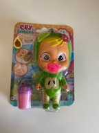 Bábika Cry Babies, zelená, 10 cm, doplnky