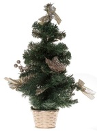 Ozdobený zlatý vianočný stromček s vianočnými hviezdami 50 cm