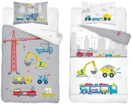 POSTEĽNOSŤ DO postieľky 100X135 traktor bager detská zábrana POSTEĽNOSŤ DO postieľky 100X135 traktor bager detská zábrana