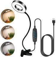 Kozmetická stolná lampa LED RING s klipom, 3 farby, nastavenie jasu Kozmetická stolná lampa LED RING s klipom, 3 farby, nastavenie jasu