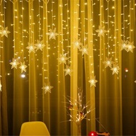 ZÁCLONA Snehové vločky LED vianočné osvetlenie VIANOCE Teplá farba 350 cm ZÁCLONA Snehové vločky LED vianočné osvetlenie VIANOCE Teplá farba 350 cm