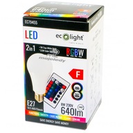 LED žiarovka E27 8W 60W 640Lm RGB + W Biela WW LED žiarovka E27 8W 60W 640Lm RGB + W Biela WW