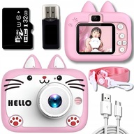 DIGITÁLNY FOTOAPARÁT PRE DETI HRAČKA KAMERA HRY 40Mpx + 32GB KARTA DIGITÁLNY FOTOAPARÁT PRE DETI HRAČKA KAMERA HRY 40Mpx + 32GB KARTA