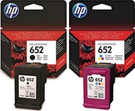 SADA ATRAMENTOV HP 652 čierna+farba F6V25 originál SADA ATRAMENTOV HP 652 čierna+farba F6V25 originál