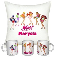 SET WINX KLUBOVÝ HRNČEK + VANKÚŠ + MENO SET WINX KLUBOVÝ HRNČEK + VANKÚŠ + MENO