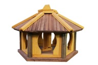 Krmítko pre vtáky na drevený stojan s kŕmidlom KW62