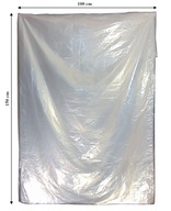 Priehľadné vrecká z LDPE fólie 100x150 cm, hrúbka 25µ mikrónov, 100 kusov