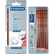 SADA 6 ceruziek Guma Orezávač STAEDTLER SADA 6 ceruziek Guma Orezávač STAEDTLER