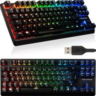 RGB PODSVETNUTÁ MECHANICKÁ KLÁVESNICA MODECOM VOLCANO LANPARTY PLUS HNEDÁ RGB PODSVETNUTÁ MECHANICKÁ KLÁVESNICA MODECOM VOLCANO LANPARTY PLUS HNEDÁ