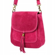 Dámska kožená kabelka Suede retro messenger bag