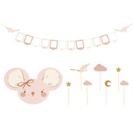 SET BABYSHOWER GIRL MOUSE RUŽOVÁ 9ks SET BABYSHOWER GIRL MOUSE RUŽOVÁ 9ks