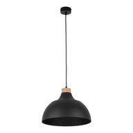 CAP stropná lampa čierna hnedá 1xE27 34cm závesná lampa do obývačky domov CAP stropná lampa čierna hnedá 1xE27 34cm závesná lampa do obývačky domov