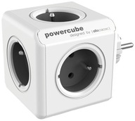 PowerCube 5-zásuvkový šedý predlžovací kábel